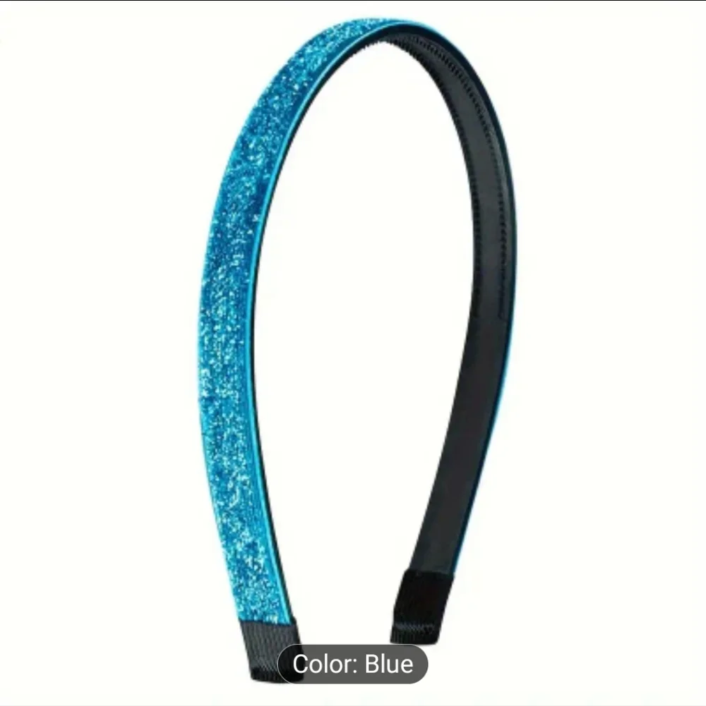 Rainbow Glitter Headbands, 3pc Set